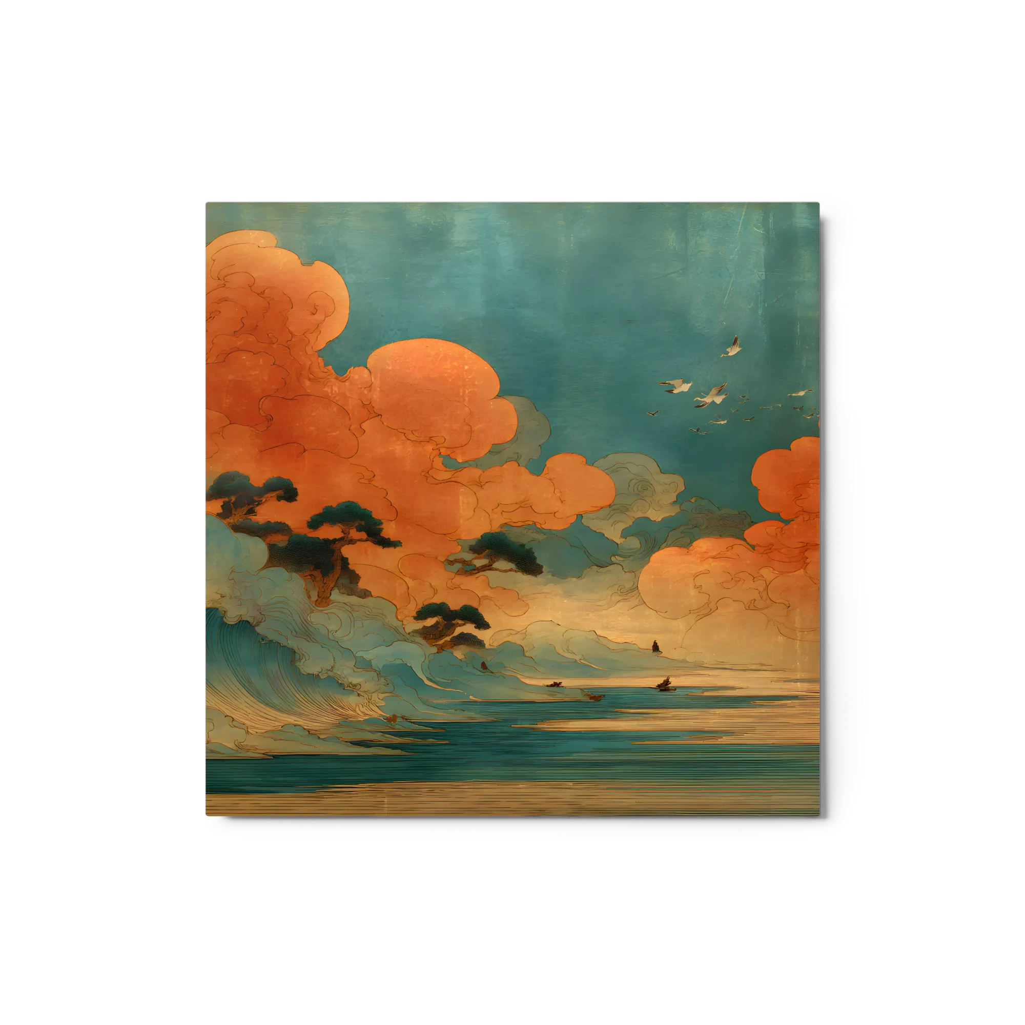 Tranquil Ukiyo-e Seascape