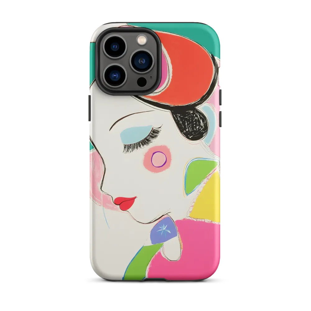 Whimsical Portrait in Colorful Abstraction