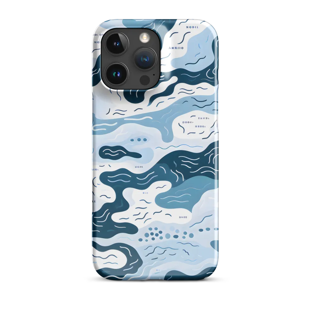 Flowing Waters: An Abstract Journey | Phone Case |  16 Pro Max | Snap Case | Glossy