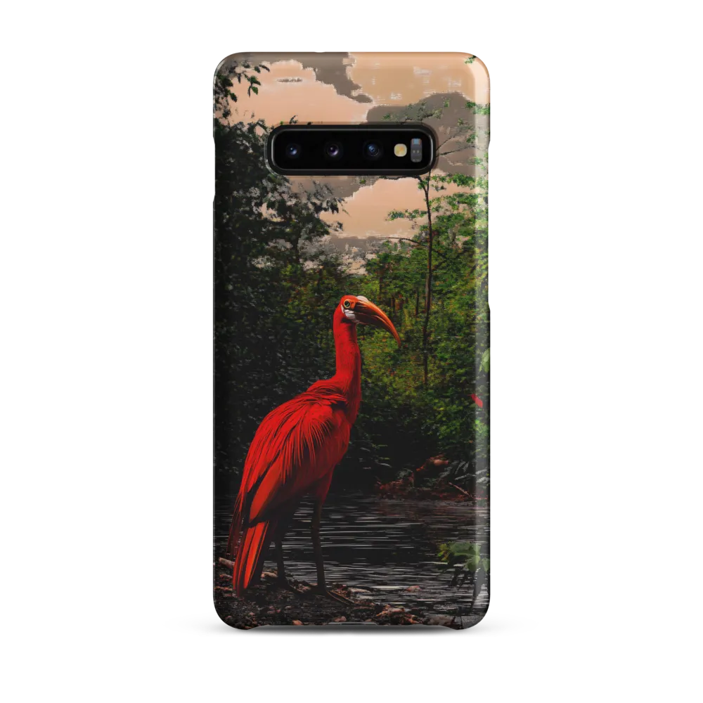 Enigmatic Elegance: The Scarlet Observer | Phone Case |  S10 Plus | Snap Case | Matte