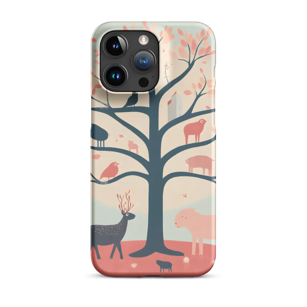 Whimsical Tree with Playful Creatures