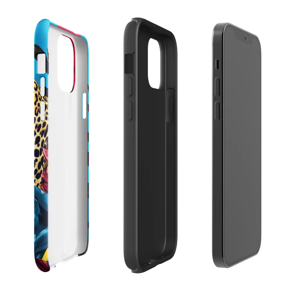 Playful Leopard in Vibrant Paradise