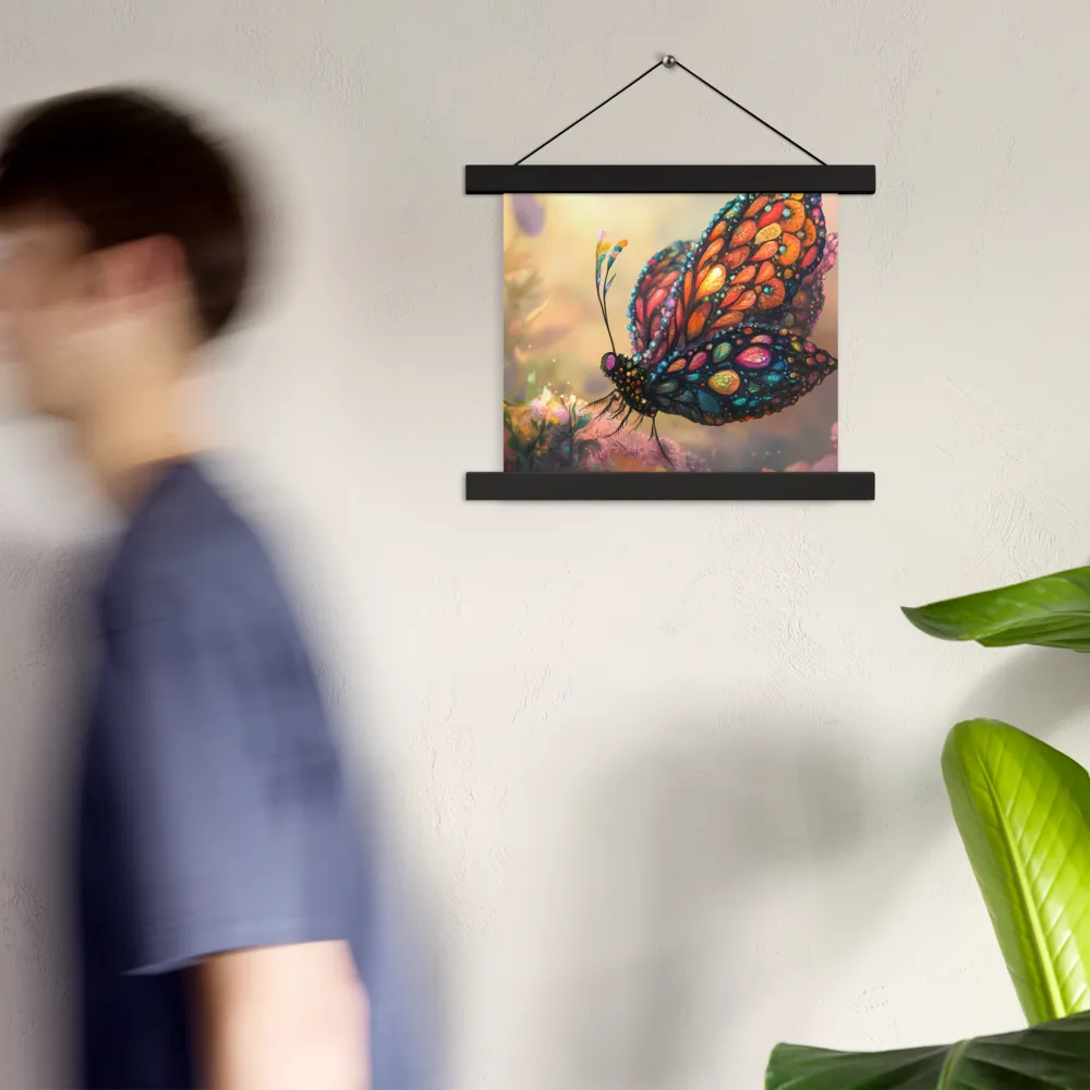 Whispers of a Colorful Dream | Poster With Black Wood Hanger | 10″×10″