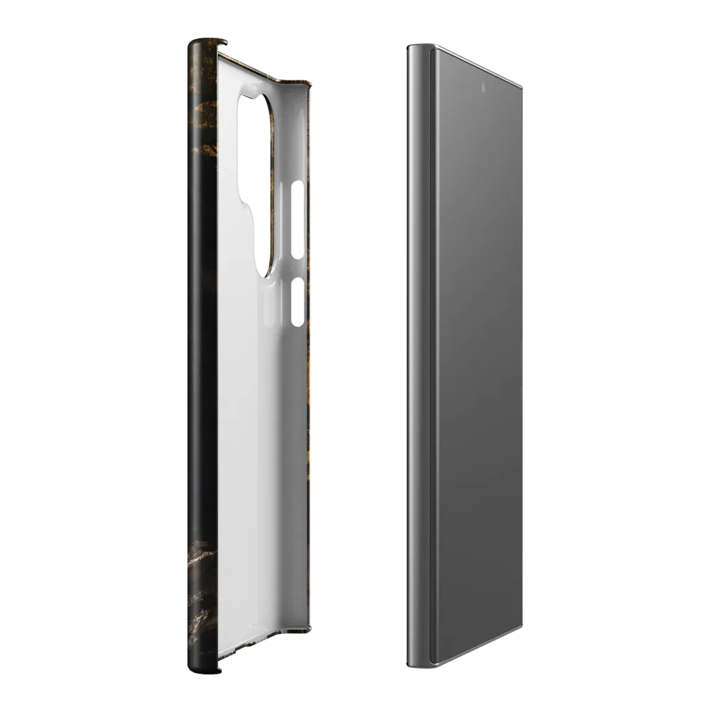 Golden Elegance: A Modern Profile Portrait