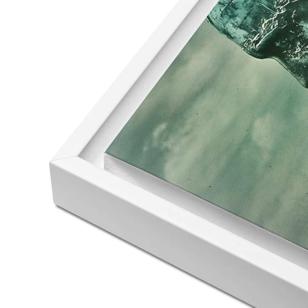 Ethereal Reflections: Identity in a Fragmented World | Canvas with White Frame | 18″×24″