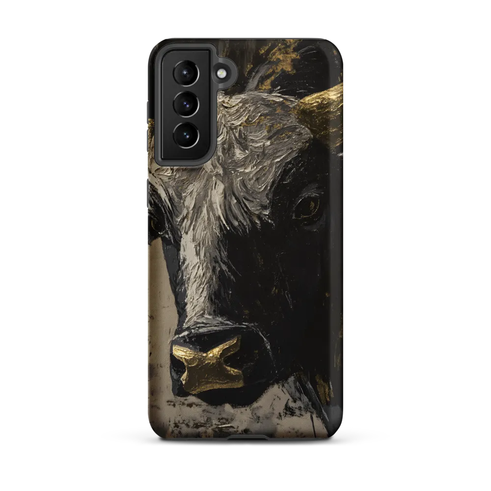 Majestic Bull: The Power in Black and Gold