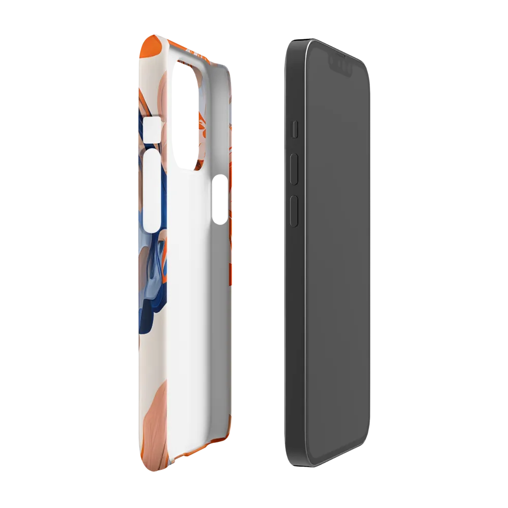 Chromatic Veils — Portrait in Orange and Blue