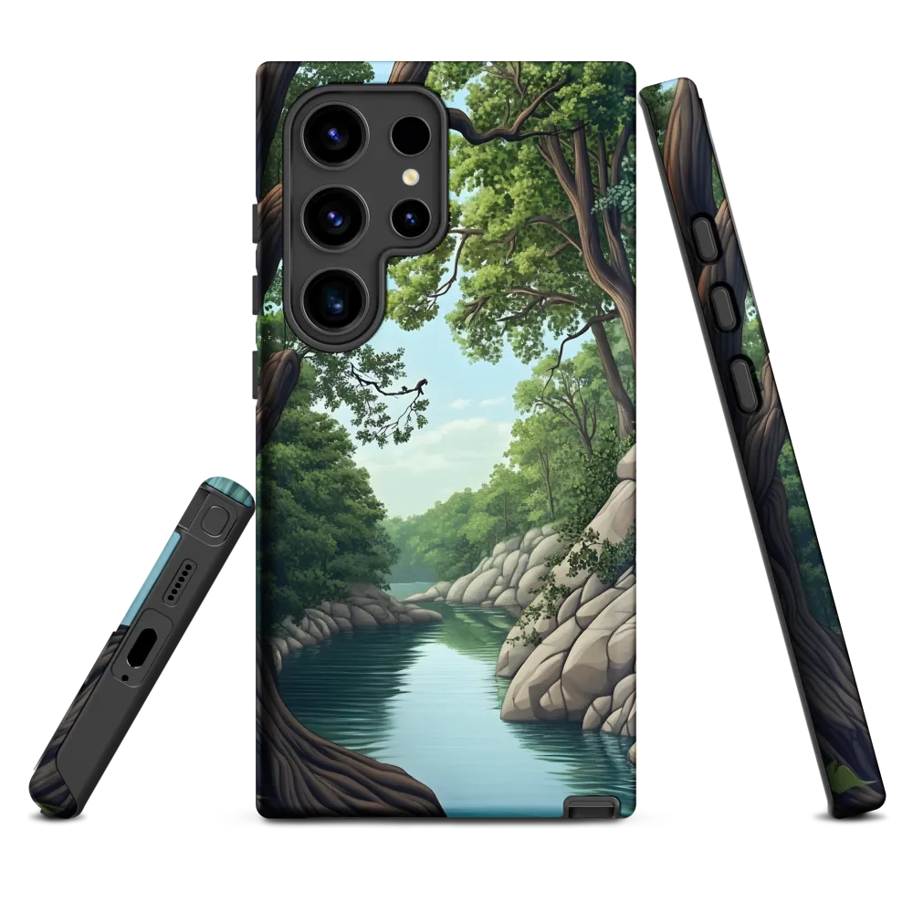 Tranquil Reflections: A Serene River Landscape