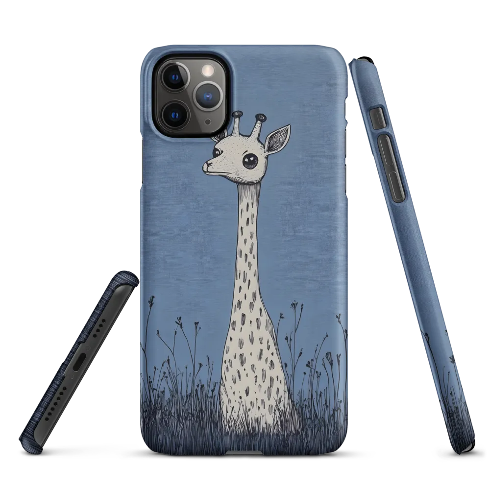 Whimsical Giraffe in Blue