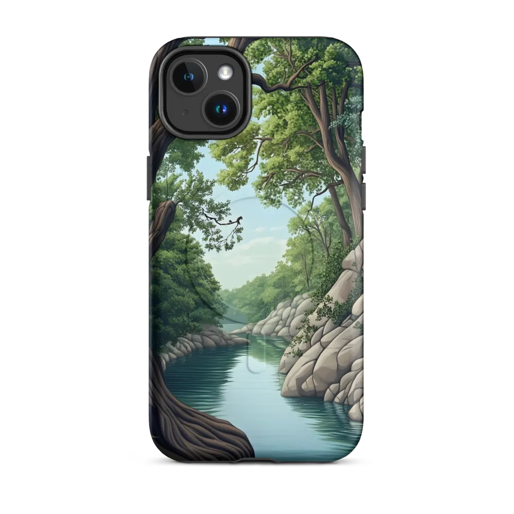 Tranquil Reflections: A Serene River Landscape