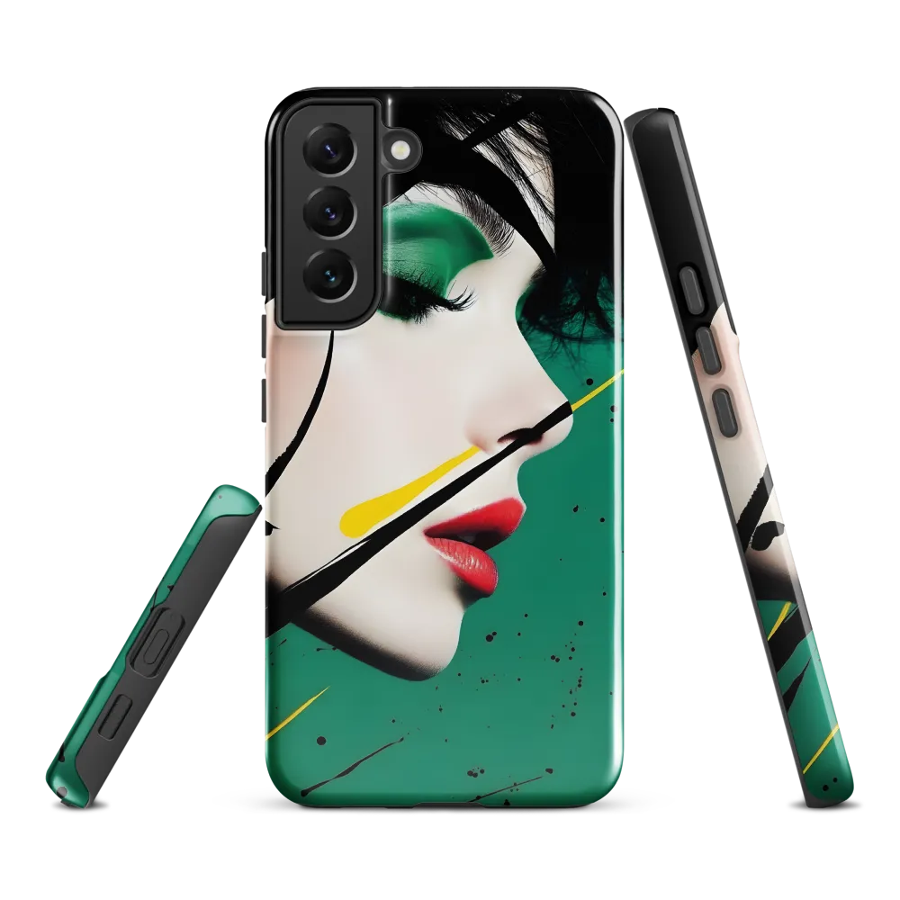 Emerald Profile with Ink and Yellow Accent