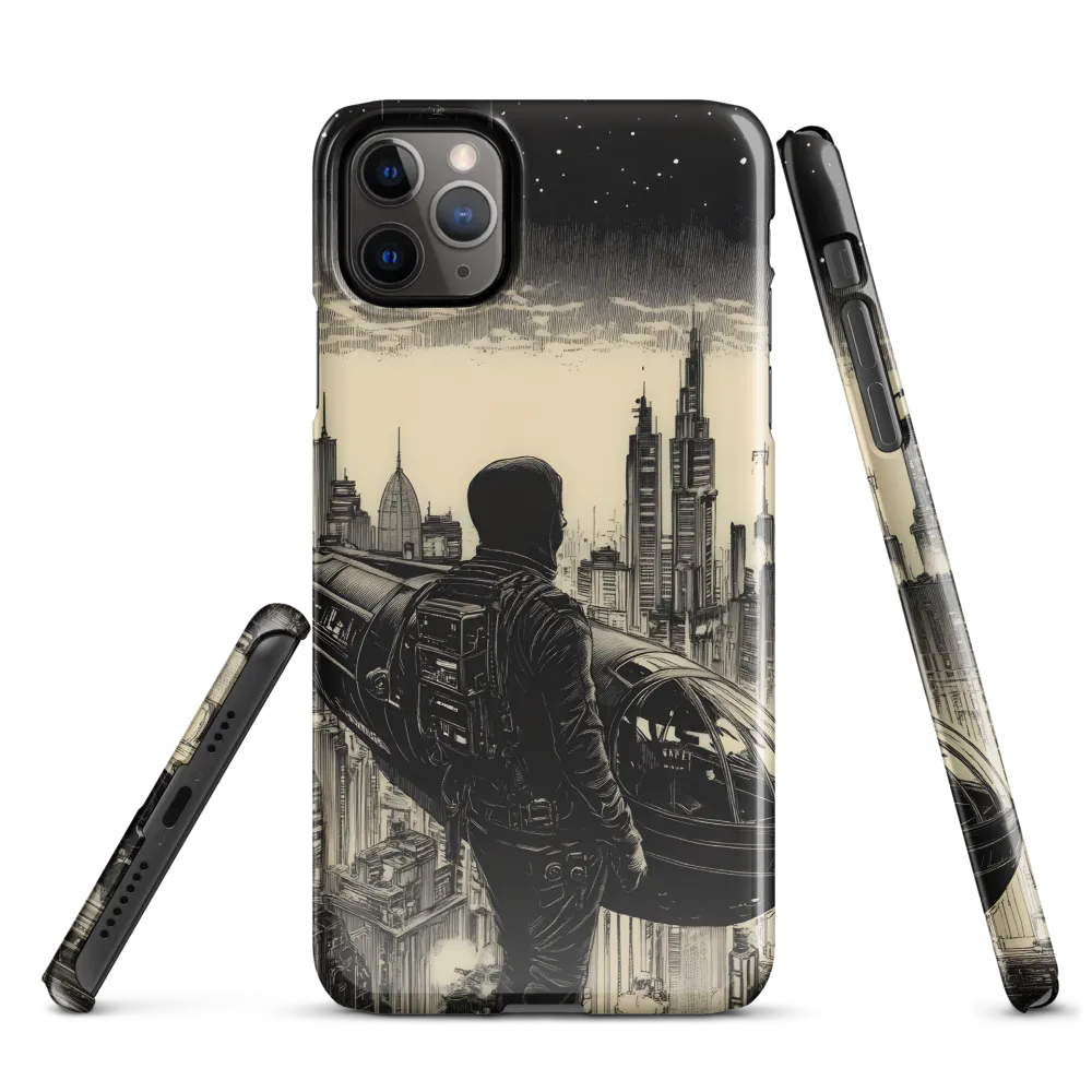 Pilot of the Dystopian Skies | Phone Case |  11 Pro Max | Snap Case | Glossy