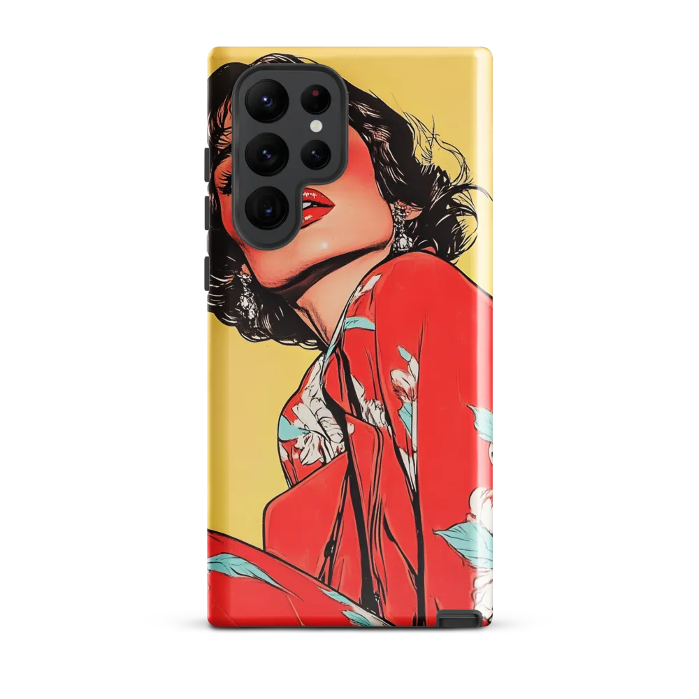 Striking Elegance in Pop Art | Phone Case |  S22 Ultra | Tough Case | Glossy