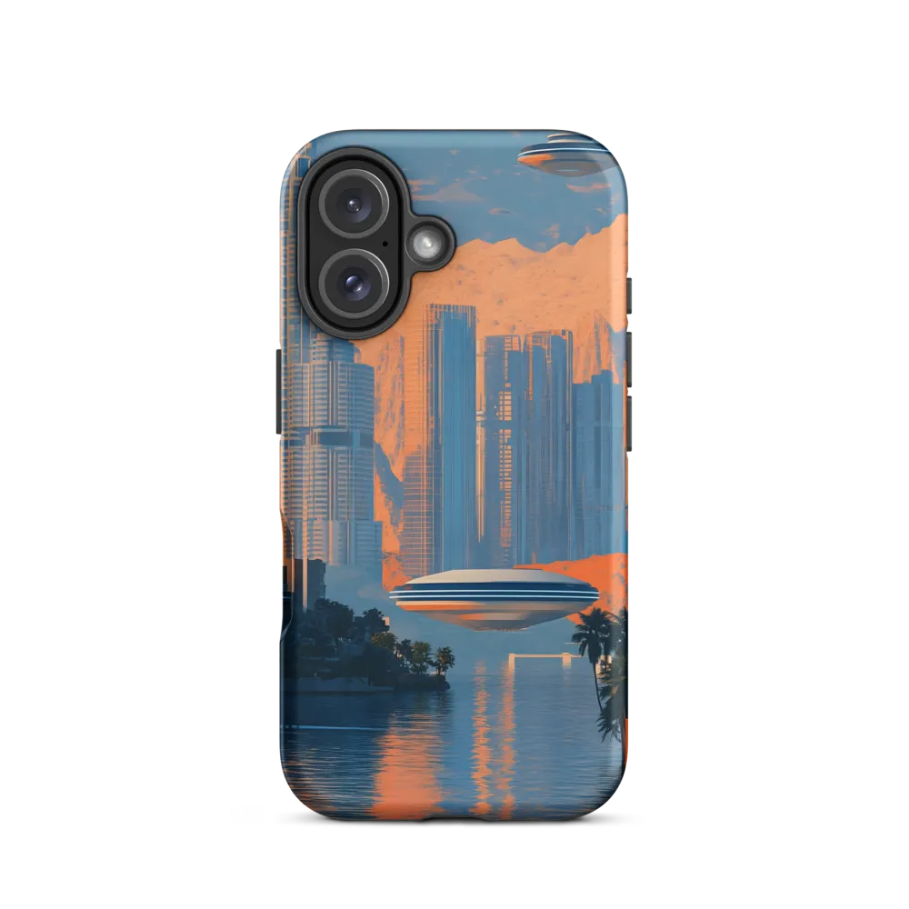 Futuristic Horizons: A Sci-Fi Cityscape | Phone Case