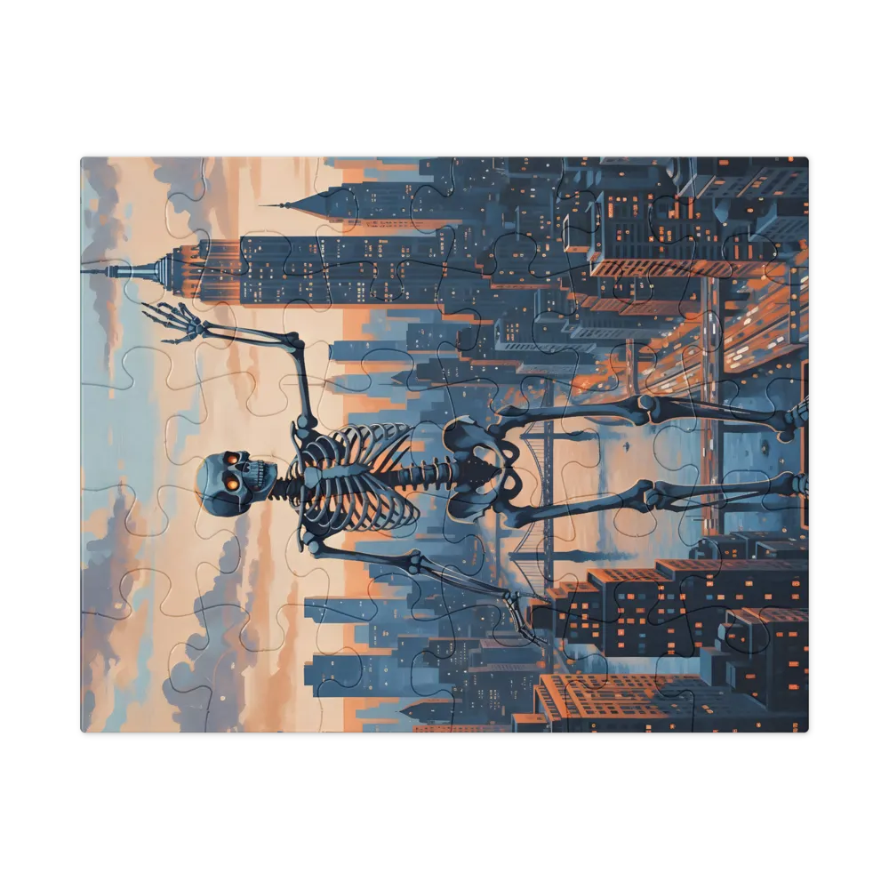 Skyline Sentinel 
 Jigsaw Puzzle in Tin Box