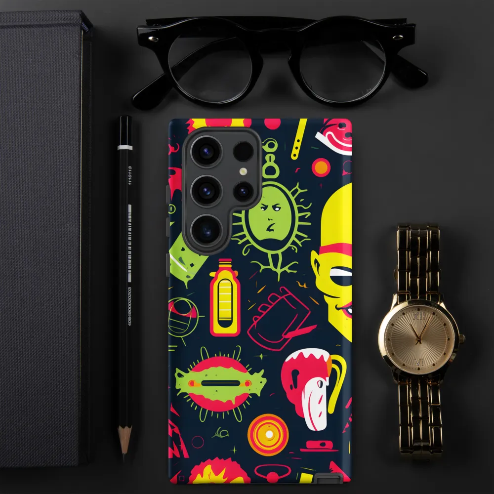 Neon Revelry: A Quirky Exploration of Modern Pop Art