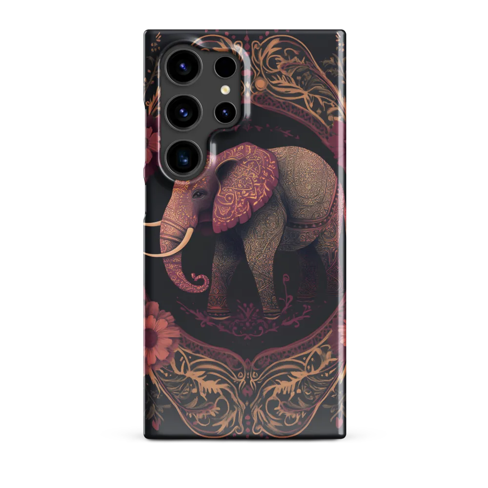 Regal Reverie: The Ornate Elephant | Phone Case |  S24 Ultra | Snap Case | Glossy