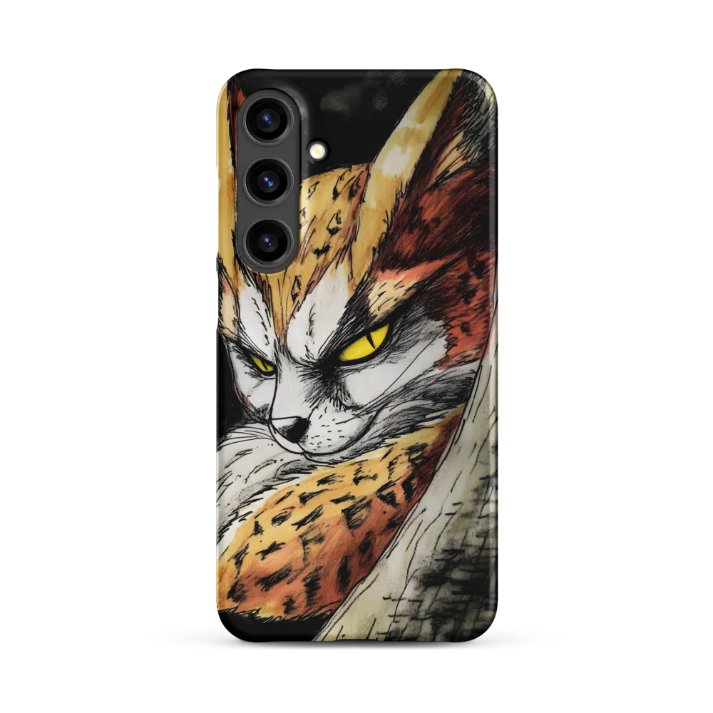 Fierce Gaze of the Wild Cat