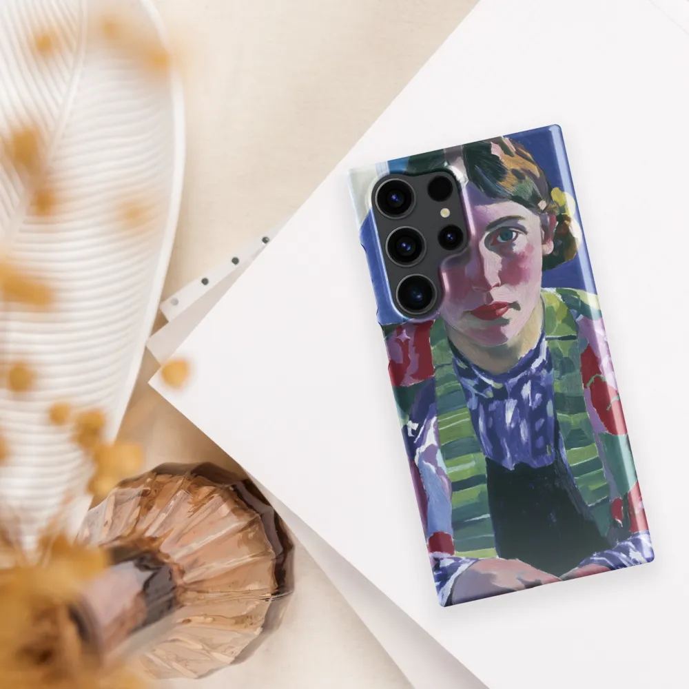Vibrant Gaze: A Modernist Portrait