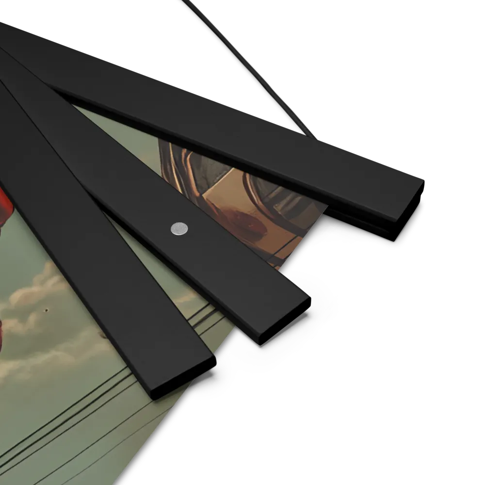 Flight of the Urban Dreamer | Poster With Black Wood Hanger | 18″×18″