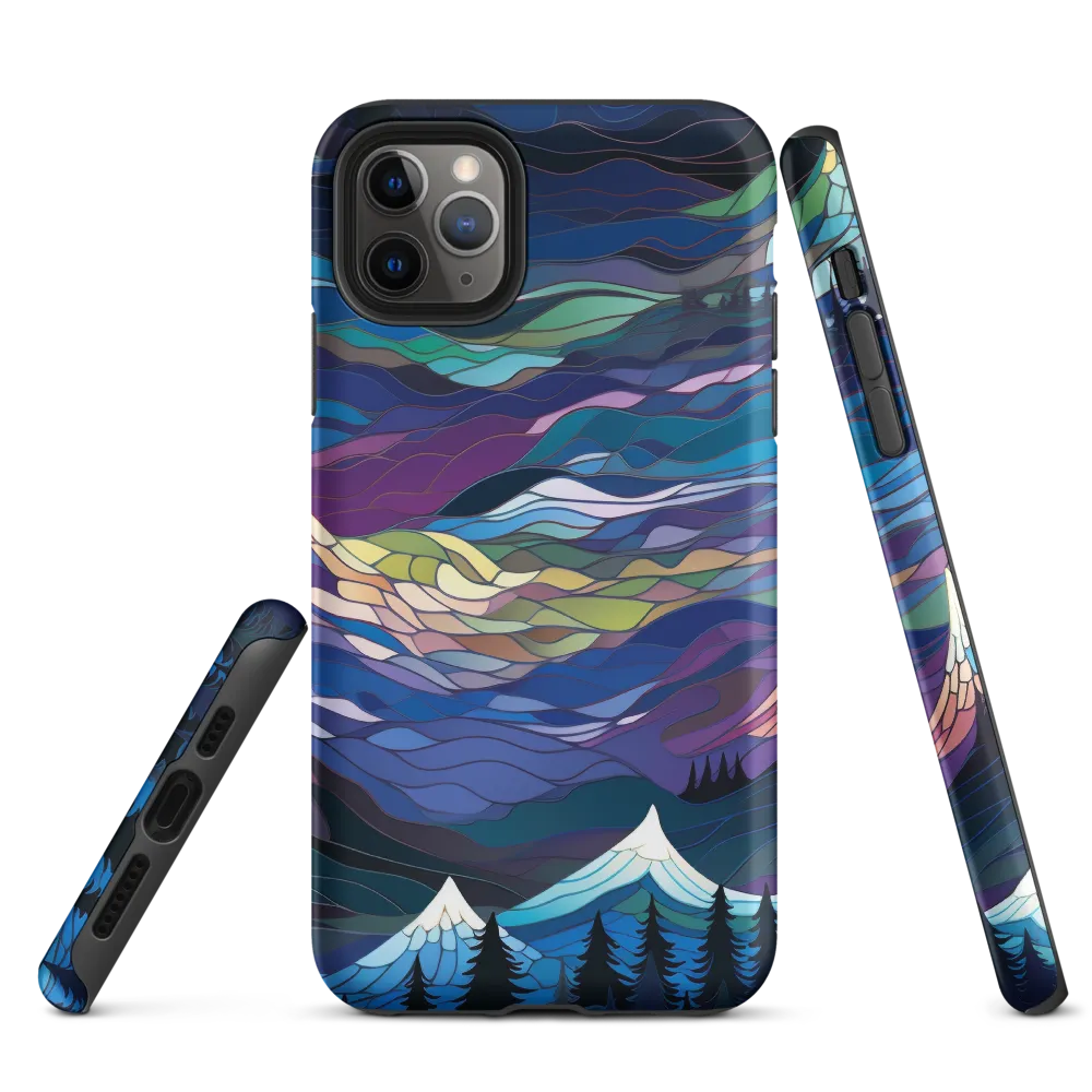 Twilight Peaks: An Abstract Mountain Landscape