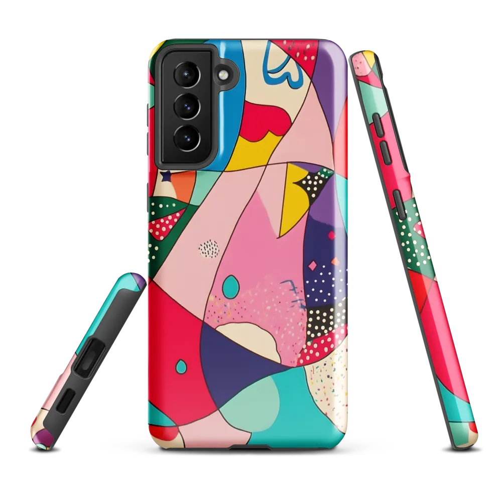 Playful Geometry in Color | Phone Case |  S21 Plus | Tough Case | Glossy