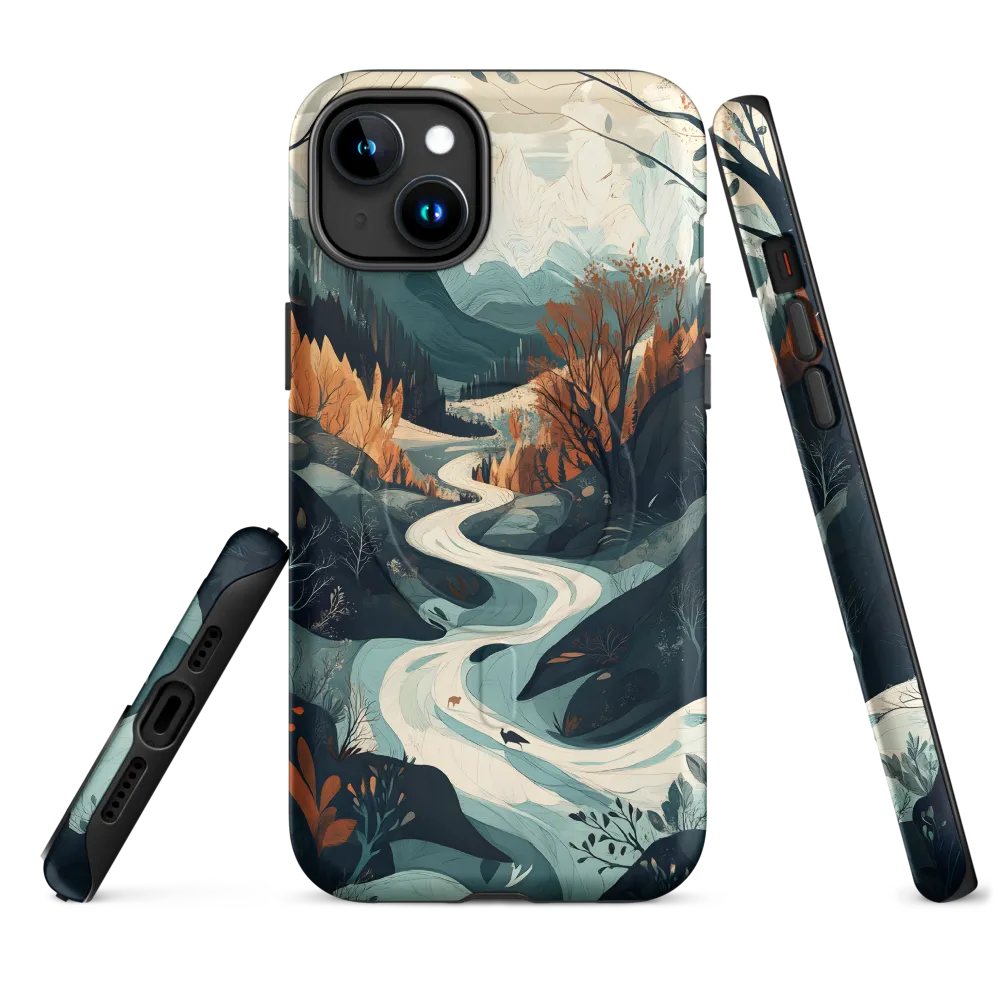 Winding Serenity: A Digital Landscape