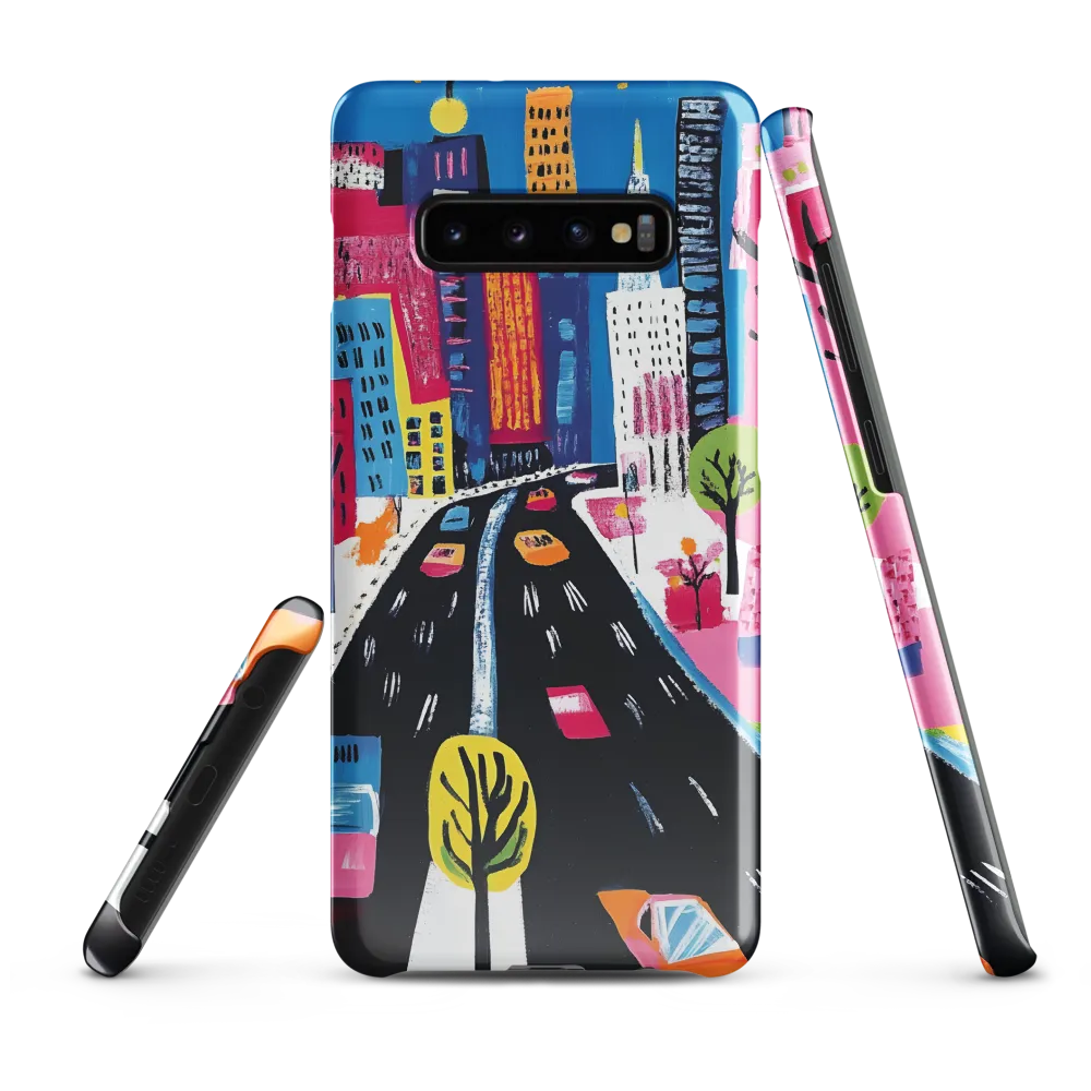 City Dreams in Vibrant Hues | Phone Case |  S10 Plus | Snap Case | Glossy