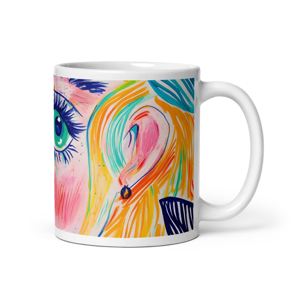 Vibrant Gaze | Mug with White inside | 11 oz