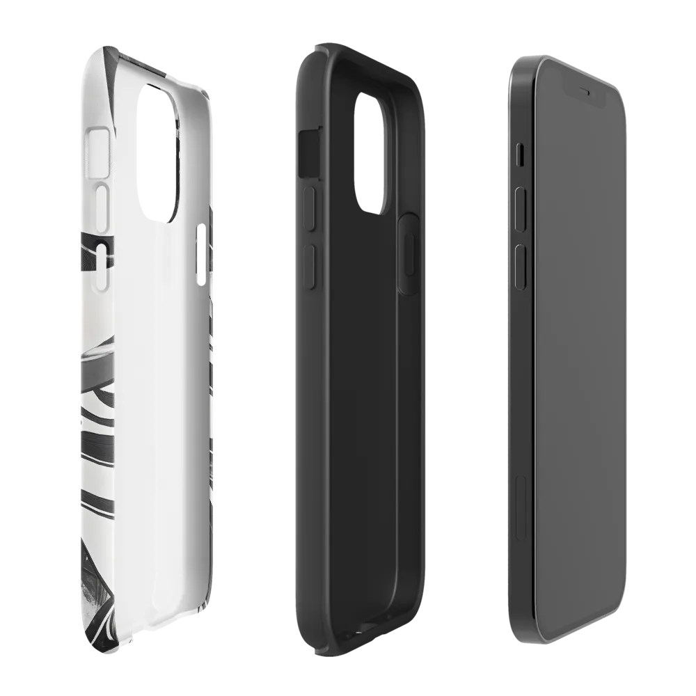 Fluid Grace: The Dance of Shadows | Phone Case |  12 | Tough Case | Matte