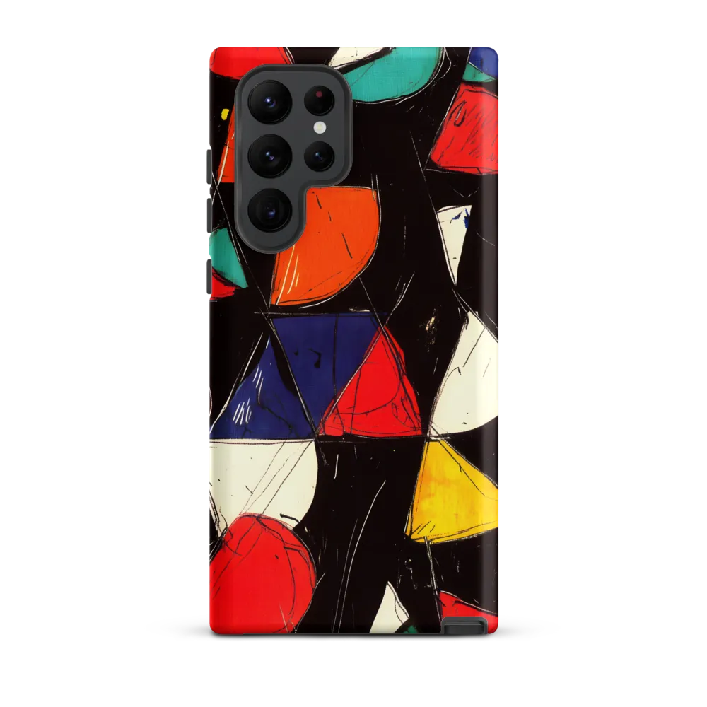 Vibrant Geometric Symphony | Phone Case |  S22 Ultra | Tough Case | Matte