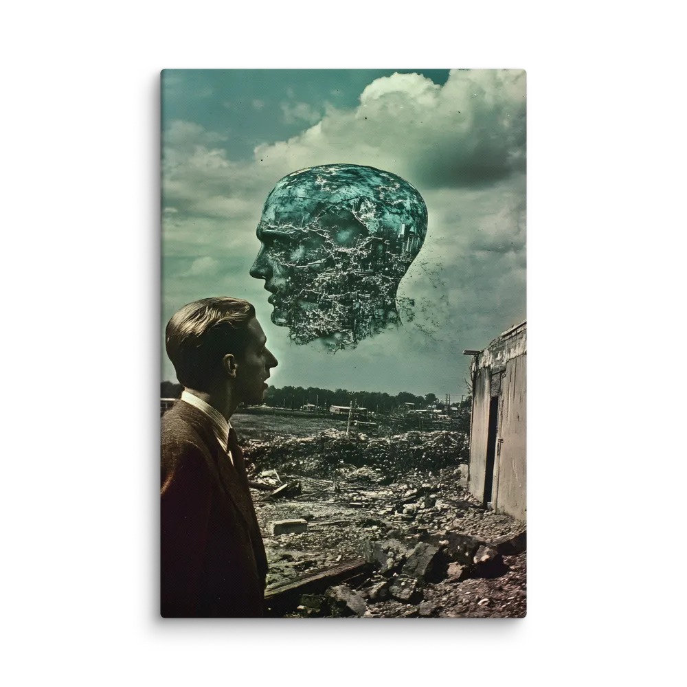 Ethereal Reflections: Identity in a Fragmented World | Canvas | 24″×36″