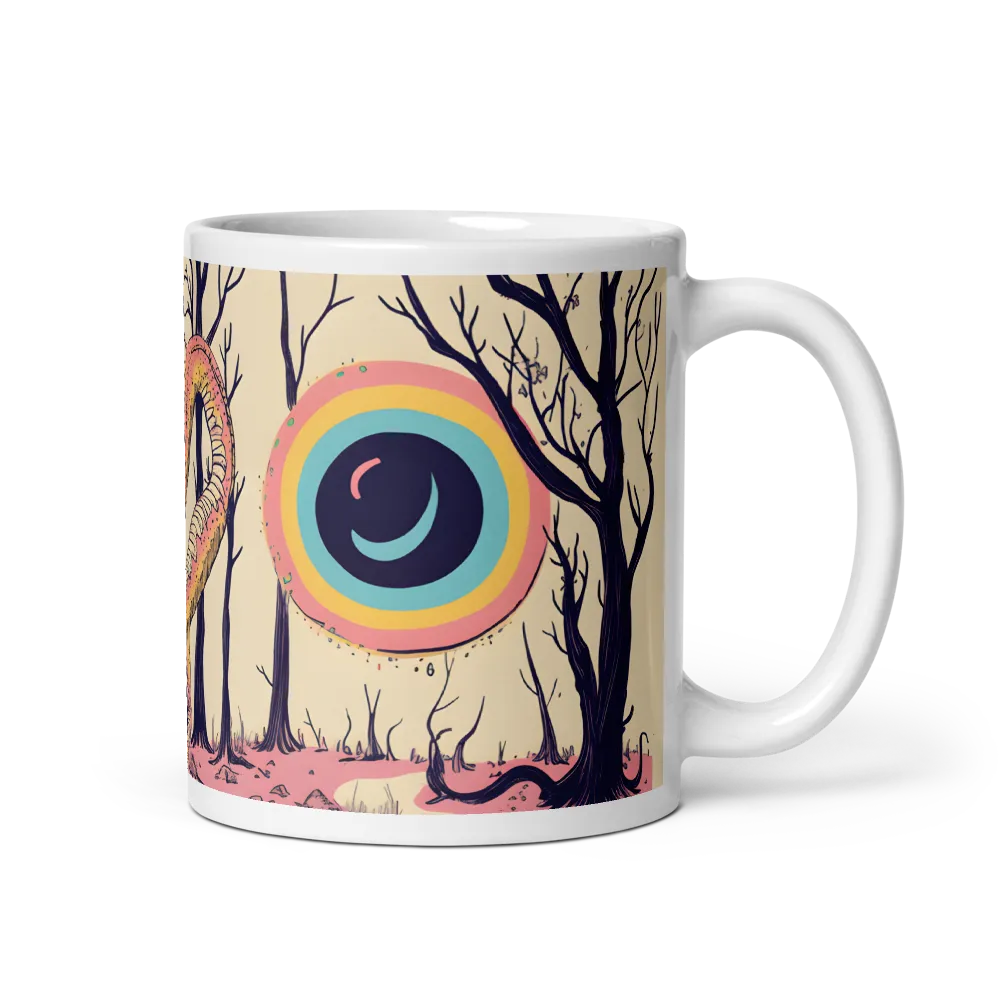 The Enigmatic Dragon of the Desolate Forest | Mug with White inside | 11 oz