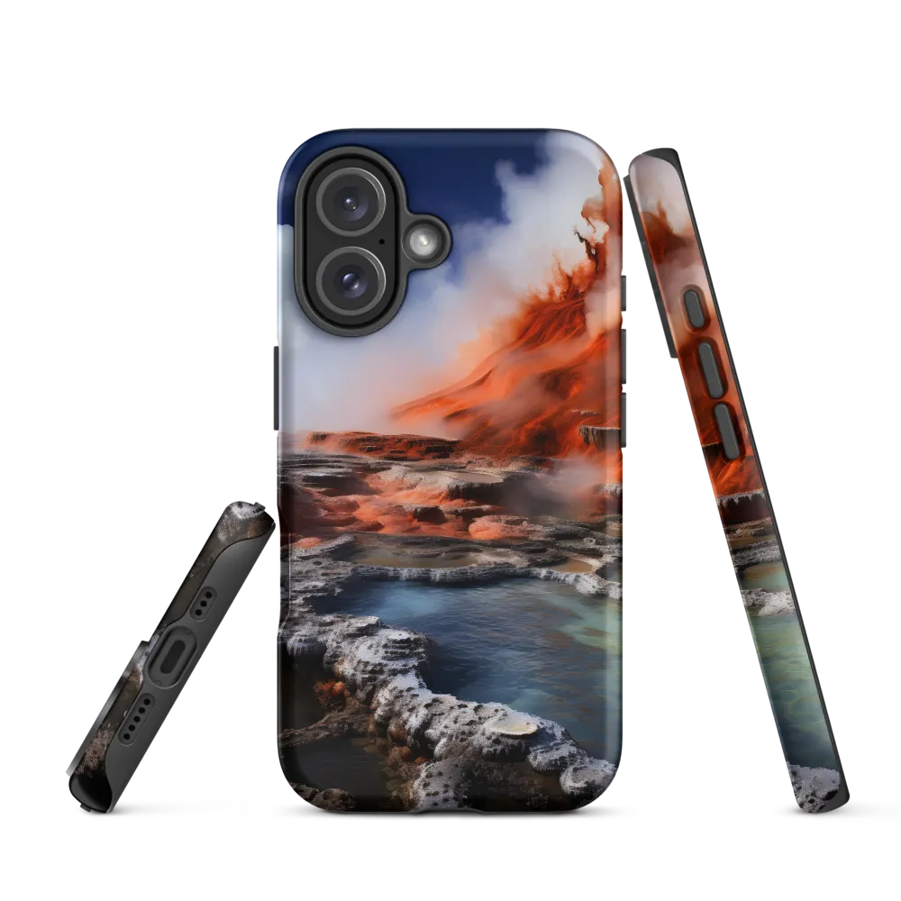 Nature's Fury: The Volcano's Expression | Phone Case |  16 | Tough Case | Matte