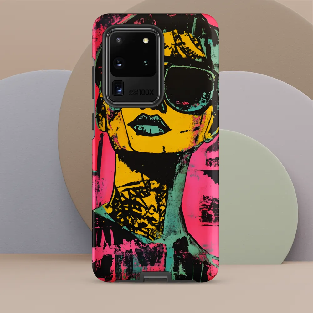 Confident Portrait in Neon Colors