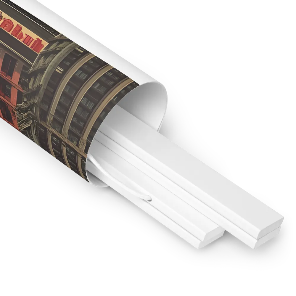 A Glimpse of Tomorrow: Urban Ambition | Poster With White Wood Hanger | 18″×24″