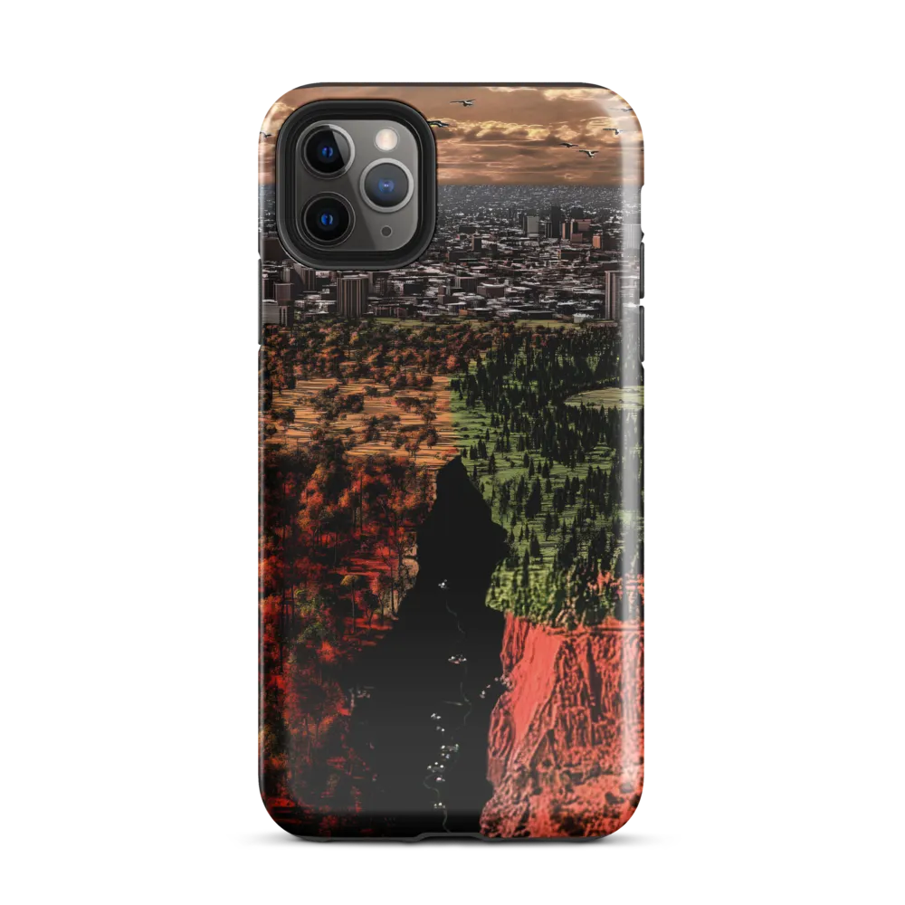 Harmony and Dissonance: A Landscape of Contrasts | Phone Case |  11 Pro Max | Tough Case | Glossy