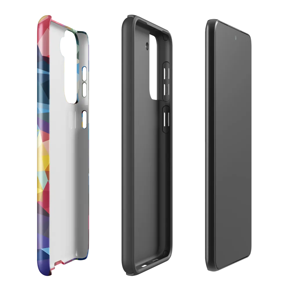 Playful Geometry: The Bear's Face | Phone Case |  S21 Plus | Tough Case | Glossy