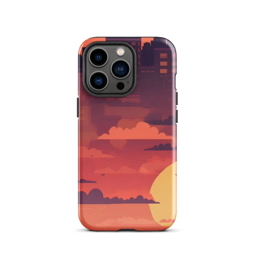 Urban Dusk: A Symphony of Cityscapes | Phone Case |  13 Pro | Tough Case | Glossy