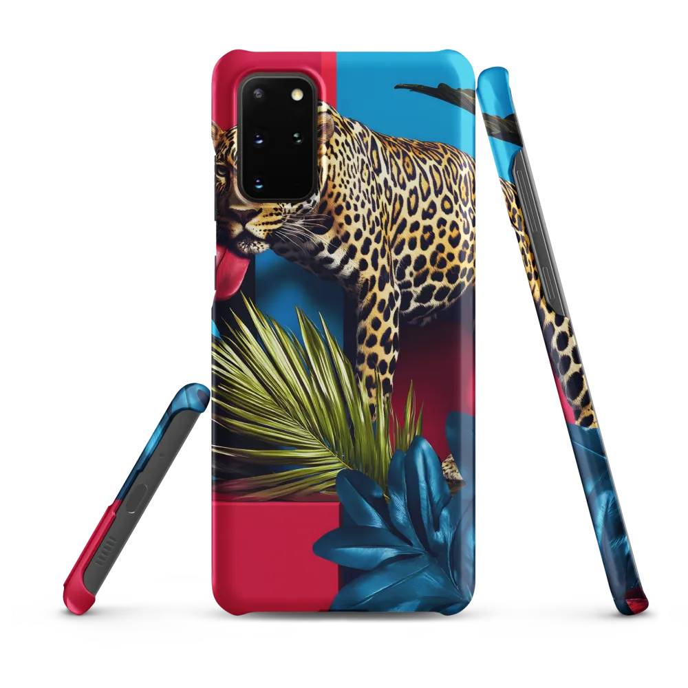 Playful Leopard in Vibrant Paradise