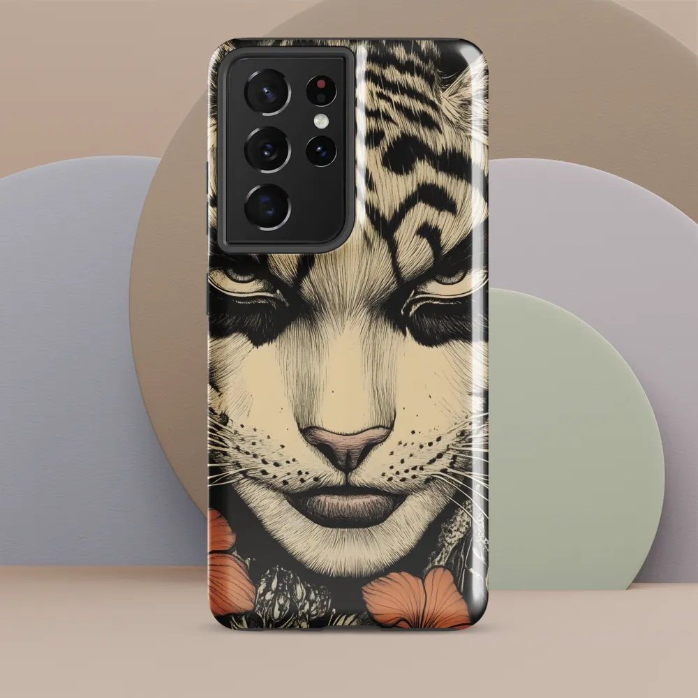 Feline Majesty: The Human-Leopard Connection | Phone Case |  S21 Ultra | Tough Case | Glossy