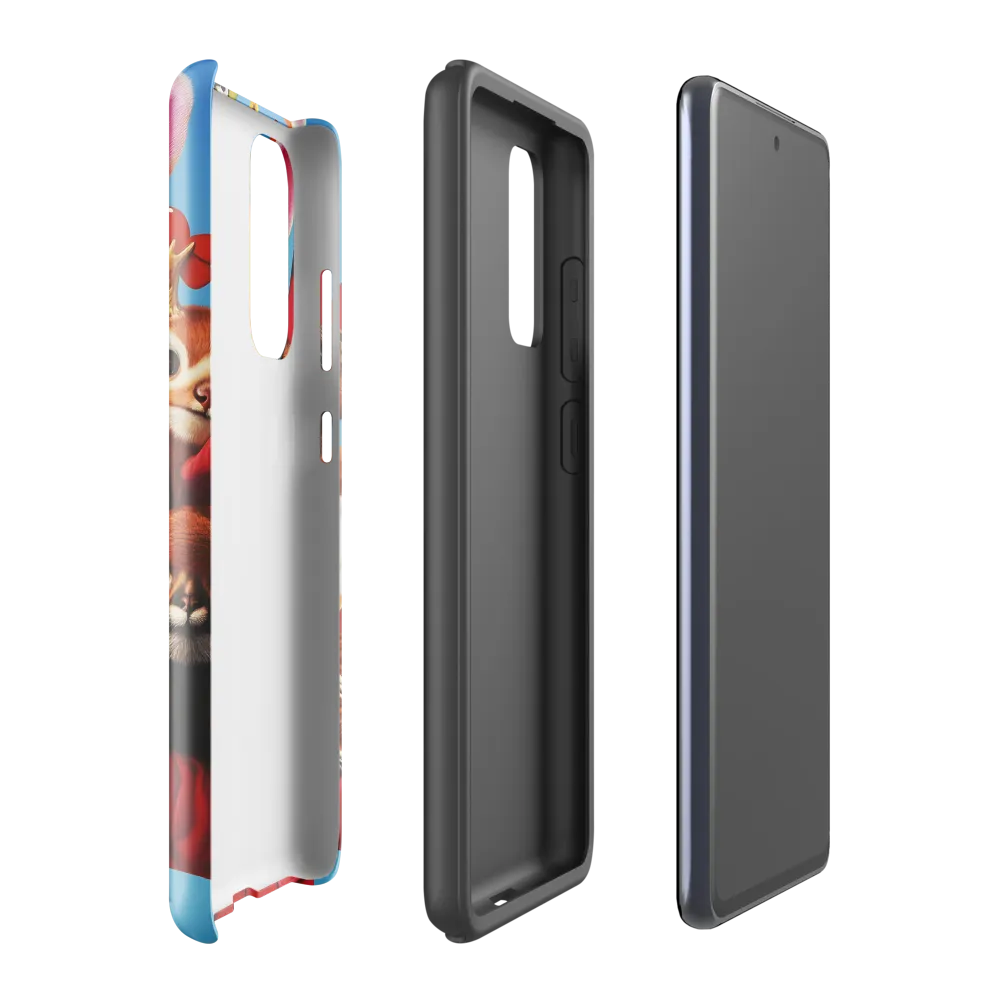 Harmony in Whimsy: A Modern Animal Ensemble | Phone Case |  S20 FE | Tough Case | Glossy
