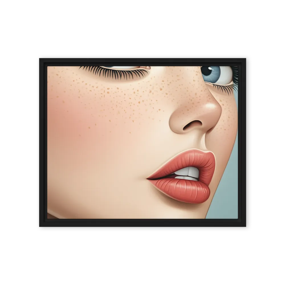 Intriguing Elegance | Canvas with Black Frame | 16″×20″