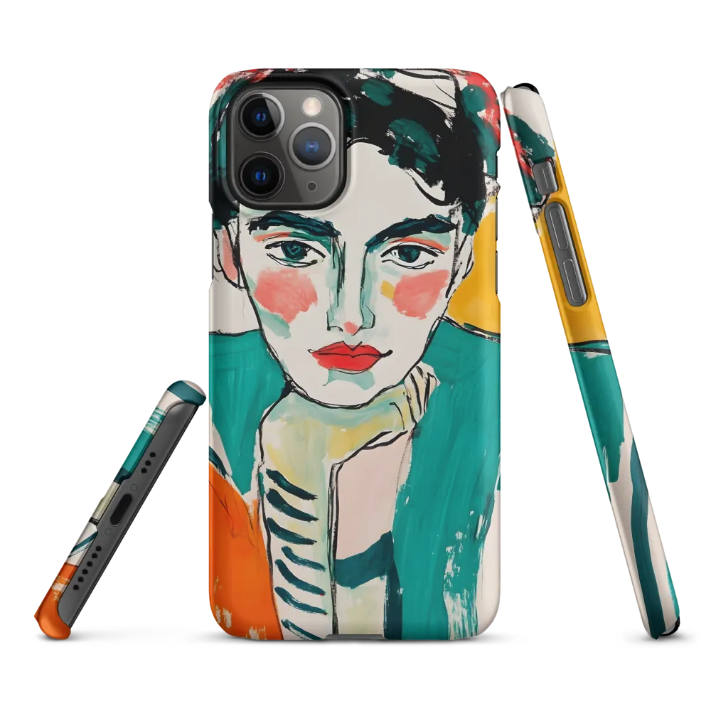 Contemplative Portrait in Bold Hues