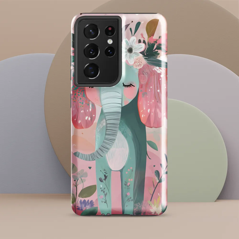 Whimsical Elephant in Bloom