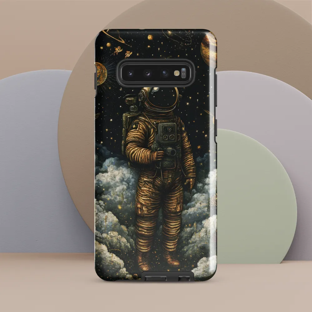 Cosmic Dreams: The Astronaut's Journey | Phone Case |  S10 Plus | Tough Case | Glossy