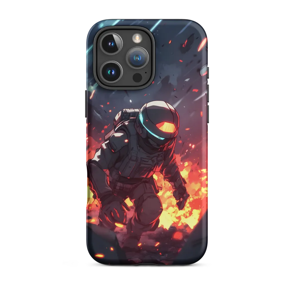 Astronaut Amidst Chaos
