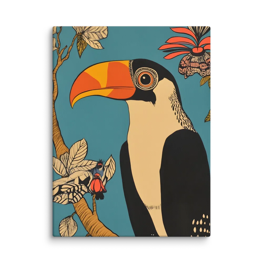 Tropical Majesty: The Toucan at Rest | Canvas | 30″×40″