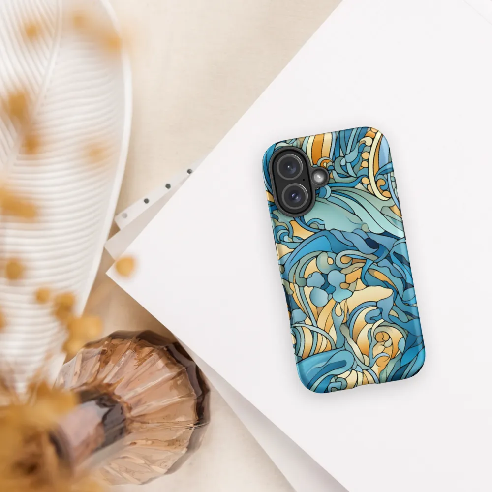 Dancing Waves of the Ocean | Phone Case |  16 | Tough Case | Matte
