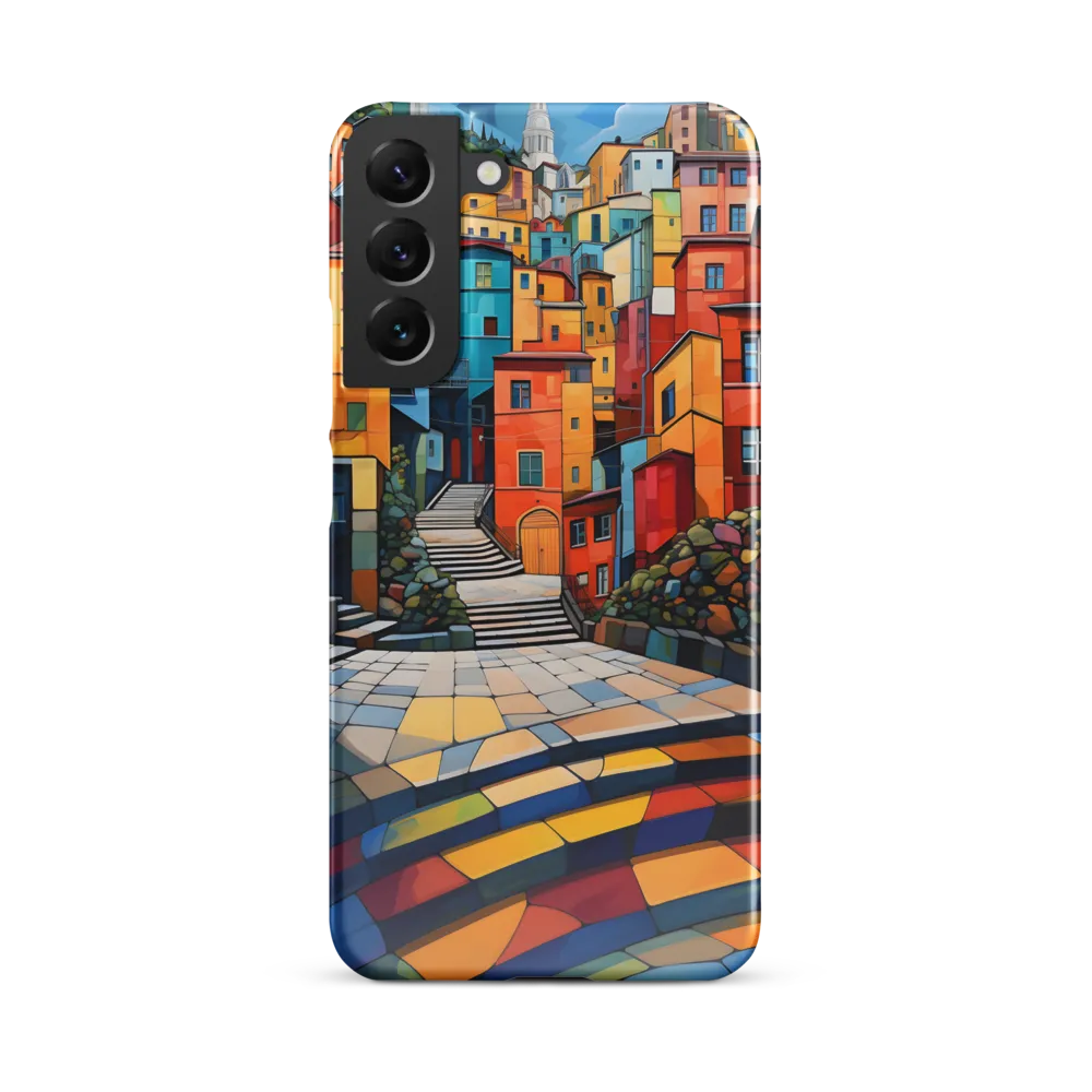 Vibrant Village: A Cubist Journey